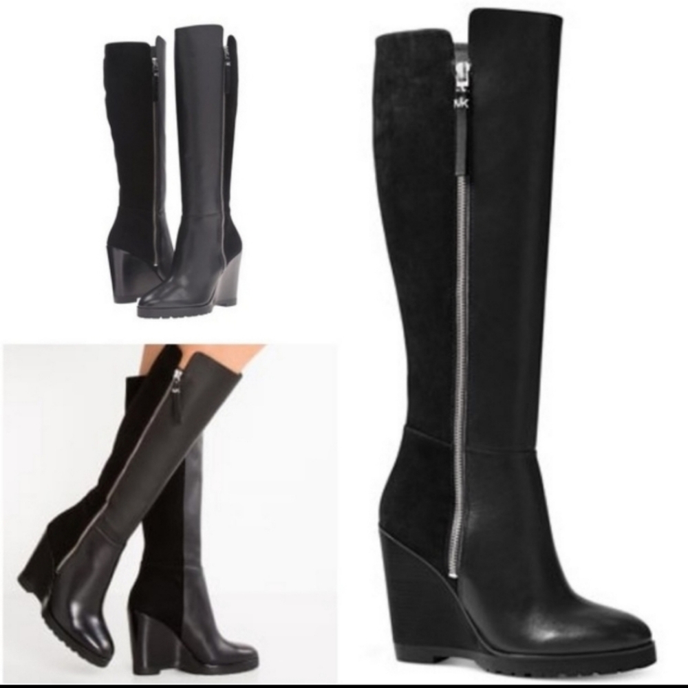 MICHAEL Michael KorsClara Wedge Tall Boots - Picture 2 of 12